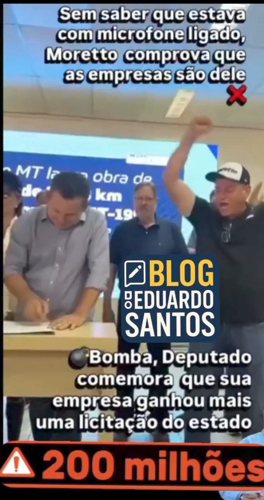 Microfone aberto expõe possível conflito de interesses em licitação do Hospital Regional de Pontes e Lacerda